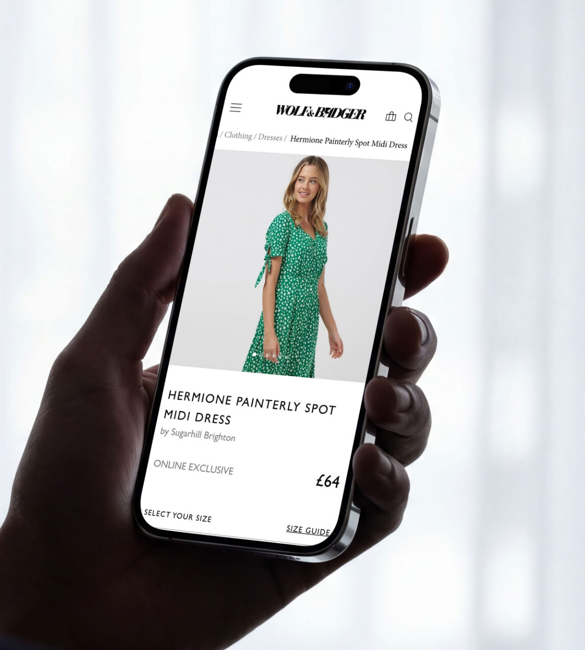 Wolf & Badger brand application